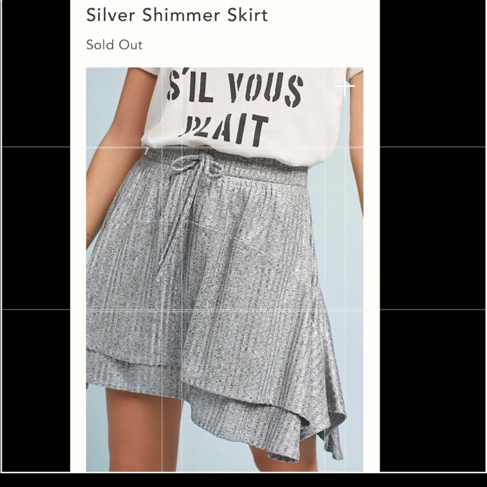 Silver Shimmer Skirt